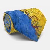 ファンゴッホ小麦畑有名な印象派 ネクタイ (ロール)