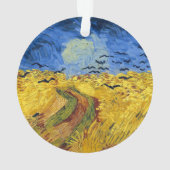 ファンゴッホ小麦畑絵画印象派 オーナメント (裏面)