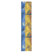 ファンゴッホ小麦畑絵画印象派 ショートテーブルランナー (正面)