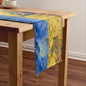 ファンゴッホ小麦畑絵画印象派 ショートテーブルランナー (インサイチュ)
