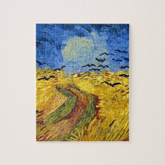 ファンゴッホ小麦畑絵画印象派 ジグソーパズル (縦)