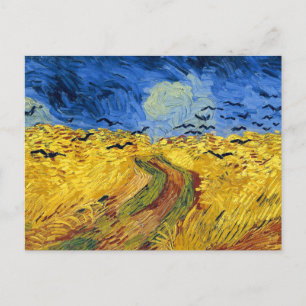 ファンゴッホ小麦畑絵画印象派 ポストカード