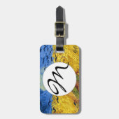 ファンゴッホ小麦畑絵画印象派 ラゲッジタグ (正面縦)