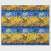 ファンゴッホ小麦畑絵画印象派 ラッピングペーパー (フラット)