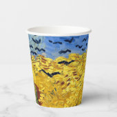 ファンゴッホ小麦畑絵画印象派 紙コップ (裏面)