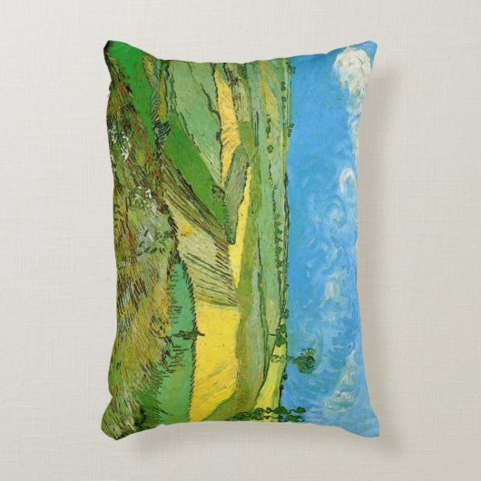 ファンゴッホ小麦畑Auvers Under Clouded Sky アクセントクッション (正面(垂直))