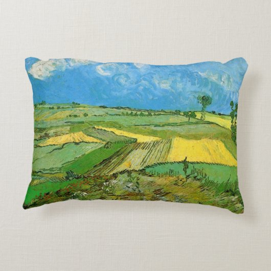 ファンゴッホ小麦畑Auvers Under Clouded Sky アクセントクッション (裏面)