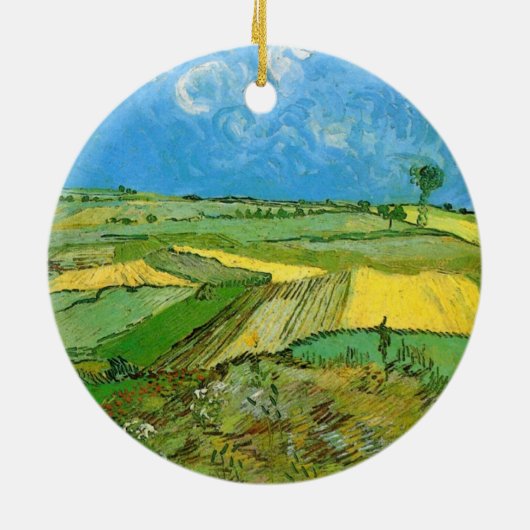 ファンゴッホ小麦畑Auvers Under Clouded Sky セラミックオーナメント (裏面)