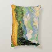 ファンゴッホ小麦畑wサイプレスatオートガリン アクセントクッション (裏面(縦))