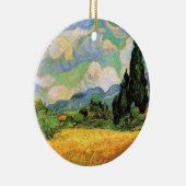 ファンゴッホ小麦畑wサイプレスatオートガリン セラミックオーナメント (右)