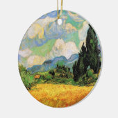 ファンゴッホ小麦畑wサイプレスatオートガリン セラミックオーナメント (左)