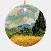 ファンゴッホ小麦畑wサイプレスatオートガリン セラミックオーナメント (裏面)