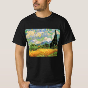 ファンゴッホ小麦畑wサイプレスatオートガリン tシャツ