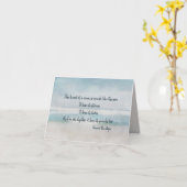 ファンゴッホ引用文オン海水彩 カード (黄色い花)