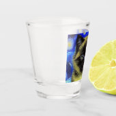 ファンゴッホ星空のナイトシャメネコ ショットグラス (左)