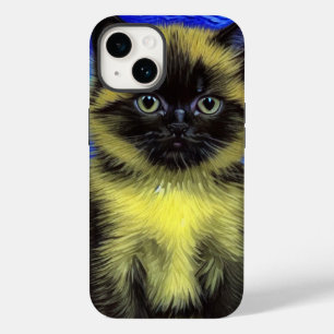 ファンゴッホ星空のナイトシャメネコ Case-Mate iPhone 14ケース