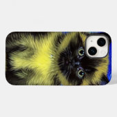 ファンゴッホ星空のナイトシャメネコ Case-Mate iPhoneケース (裏面 (横))