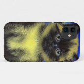 ファンゴッホ星空のナイトシャメネコ Case-Mate iPhoneケース (裏面(横))