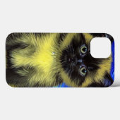 ファンゴッホ星空のナイトシャメネコ Case-Mate iPhoneケース (裏面 (横))