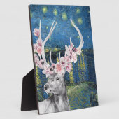 ファンゴッホ星空の夜とフラワースタッグのコンパイル フォトプラーク (側面)