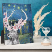 ファンゴッホ星空の夜とフラワースタッグのコンパイル フォトプラーク (側面)