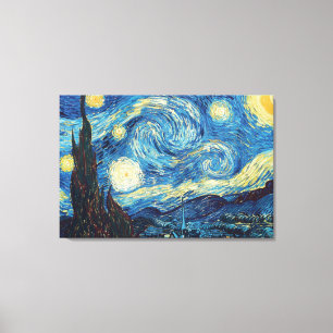 ファンゴッホ星空の夜クラシックの印象派アート キャンバスプリント