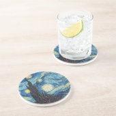 ファンゴッホ星空の夜クラシックの印象派アート コースター (側面)