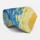 ファンゴッホ星空の夜クラシックの印象派アート ネクタイ (ロール)