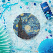 ファンゴッホ星空の夜クラシックの印象派アート ペーパープレート (パーティー)