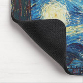 ファンゴッホ星空の夜クラシックの印象派アート マウスパッド (コーナー)