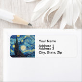 ファンゴッホ星空の夜クラシックの印象派アート ラベル (インサイチュ)