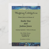 ファンゴッホ星空の夜クラシックの印象派アート 招待状 (正面)