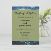 ファンゴッホ星空の夜クラシックの印象派アート 招待状 (スタンド正面)