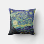 ファンゴッホ星空の夜枕 クッション (裏面)