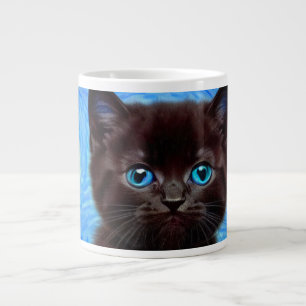 ファンゴッホ星空の夜黒猫 ジャンボコーヒーマグカップ