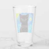 ファンゴッホ星空の夜黒猫 タンブラーグラス (裏面)