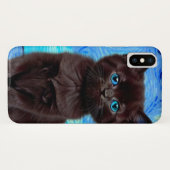 ファンゴッホ星空の夜黒猫 Case-Mate iPhoneケース (裏面(横))