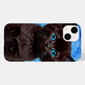 ファンゴッホ星空の夜黒猫 Case-Mate iPhoneケース (裏面 (横))