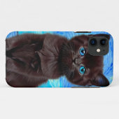 ファンゴッホ星空の夜黒猫 Case-Mate iPhoneケース (裏面(横))