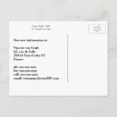 ファンゴッホ星空の夜、住所の変更 案内ポストカード (裏面)