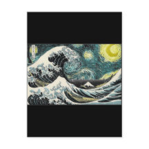 ファンゴッホ星空の夜 – Hokusai 素晴らし The Wave