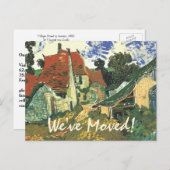 ファンゴッホ村通り住所の変更 案内ポストカード (正面/裏面)