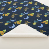 ファンゴッホ模様 シェルパブランケット (3/4)