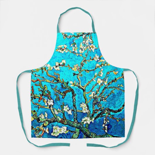 ファンゴッホ絵を描の有名なアーモンドの花 エプロン (正面)