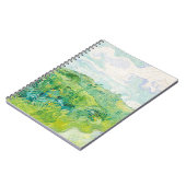 ファンゴッホ緑の小麦畑オーバー。印象主義 ノートブック (左側)