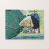 ファンゴッホ自画像の包帯された耳絵画アート ジグソーパズル (横)