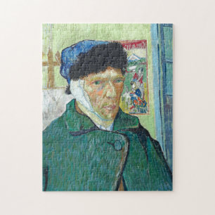 ファンゴッホ自画像の包帯された耳絵画アート ジグソーパズル