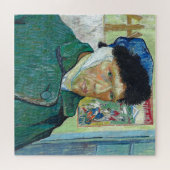 ファンゴッホ自画像の包帯された耳絵画アート ジグソーパズル (横)