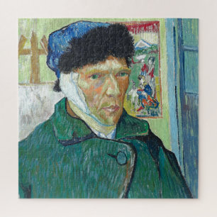 ファンゴッホ自画像の包帯された耳絵画アート ジグソーパズル