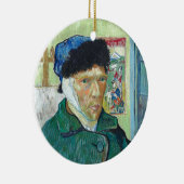 ファンゴッホ自画像の包帯された耳絵画アート セラミックオーナメント (右)